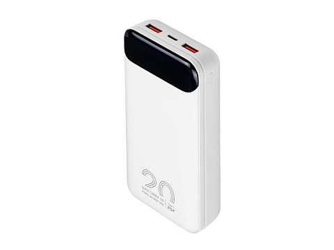 RIVACASE VA2580 (20 000mAh), QC/PD 20W внешний аккумулятор с дисплеем, белый /24 - рис 9.