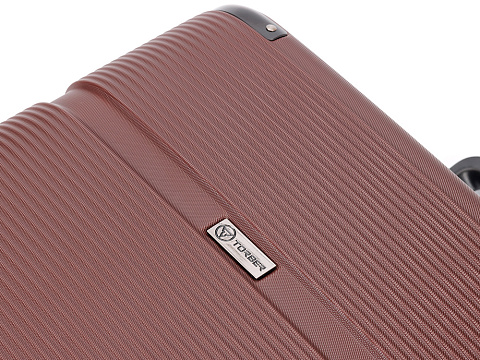 Чемодан TORBER ОНЕГА, бордовый, ABS-пластик, 79,5 х 51 х 29 см, 103 л - рис 10.