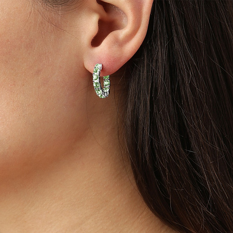 Серьги RAQUEL SS LIGHT GREEN - рис 3.