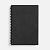 Ежедневник Notera, недатированный, черный - миниатюра