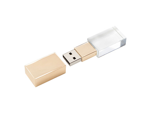 USB-флешка на 2 ГБ, золото - рис 3.