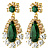 Серьги LUCIA SG GREEN Dyrberg Kern 390068 - миниатюра - рис 3.