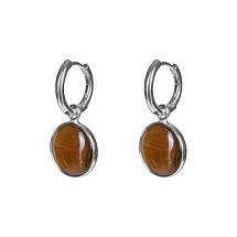 Серьги COFFE AGATE Fiore Luna *LE1117 BR/S