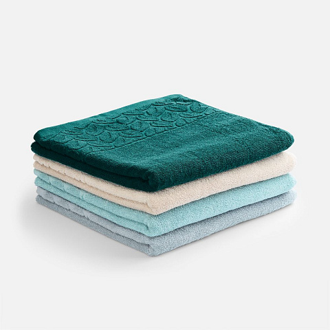 Полотенце махровое Hoya, среднее, темно-бирюзовое - рис 5.