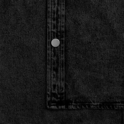Куртка джинсовая O3, черная - рис 10.