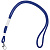 Шнурок для бейджа Tube Metal, синий - миниатюра
