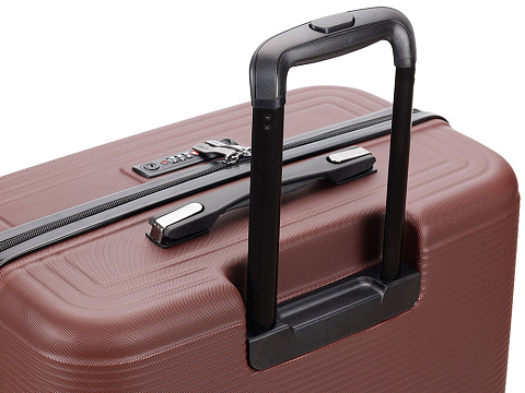 Чемодан TORBER ОНЕГА, бордовый, ABS-пластик, 69,5 х 46 х 26 см, 69 л - рис 6.