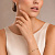 Серьги Hoop 20мм Crystal-Gold - миниатюра - рис 3.