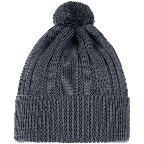 Шапка Knit Beat, темно-серая - рис 3.