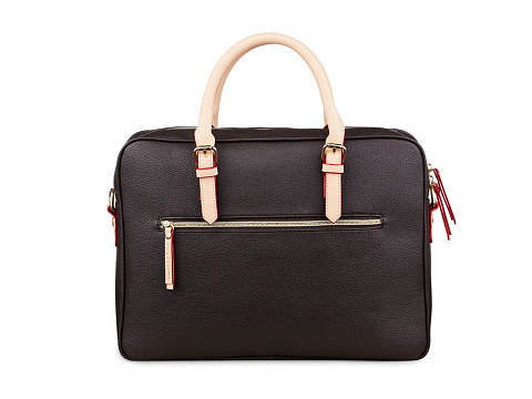 Портфель женский BUGATTI ЭЛЛА | ELLA 15'', тёмно-коричневый, полиуретан, 38х6х27,5 см - рис 5.