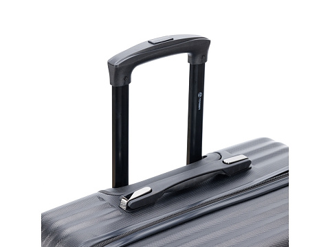 Чемодан TORBER ЛАМА, чёрный, ABS-пластик, 43 х 25,5 х 67 см, 62 л - рис 6.