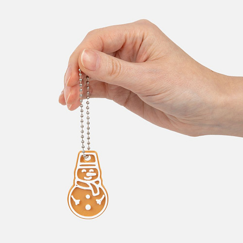 Мини-подвеска «Пряник», снеговик - рис 3.