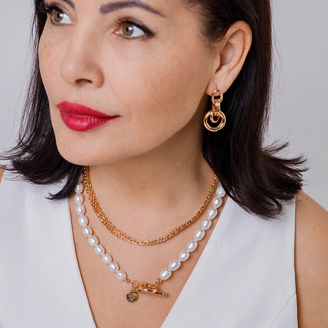 Серьги Nodules Fiore Luna AL4505 G - рис 2.