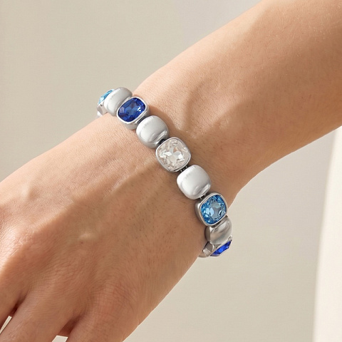 Браслет Cristal, Light blue, Blue - рис 2.
