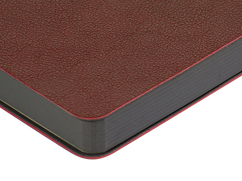 Ежедневник А5 датированный Boston 2027, бордовый с серым обрезом - рис 4.