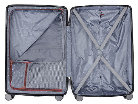 Чемодан TORBER ОНЕГА, бордовый, ABS-пластик, 79,5 х 51 х 29 см, 103 л - рис 4.