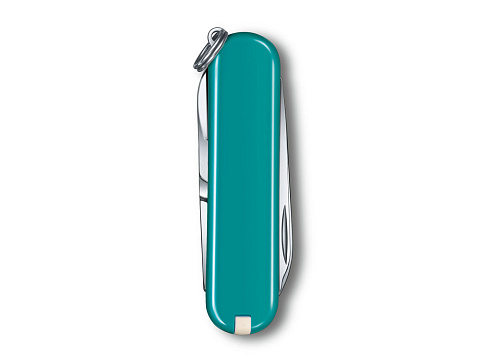 Нож-брелок VICTORINOX Classic SD Colors "Mountain Lake", 58 мм, 7 функций, тёмно-бирюзовый - рис 3.