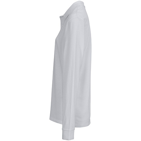 Рубашка поло унисекс с длинным рукавом Pacific LSL, серая - рис 4.