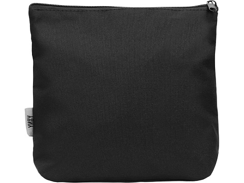 Органайзер для электроники и проводов Amalia из полиэстера 300D с подкладкой, черный - рис 4.