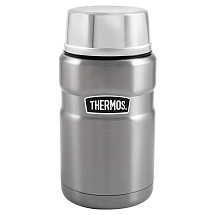 Термос из нерж. стали с ложкой тм THERMOS SK3020ST 0,7L, стальной