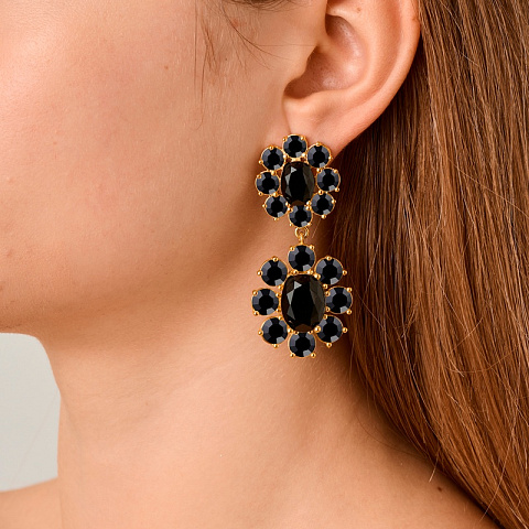 Серьги LINA SG BLACK Dyrberg Kern *450072 - рис 2.
