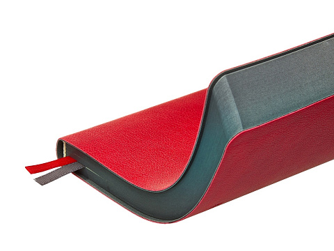 Ежедневник А5 датированный Boston 2027, красный с серым обрезом - рис 6.