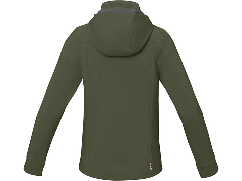 Куртка софтшел Ланглей женская, зеленый лесной - рис 3.
