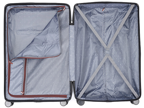 Чемодан TORBER ОНЕГА, бордовый, ABS-пластик, 69,5 х 46 х 26 см, 69 л - рис 4.