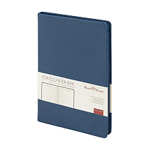 Ежедневник А5 датированный Megapolis Nappa на 2026, темно-синий