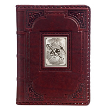 Ежедневник А5 «Глубинный ресурс» с накладкой покрытой никелем