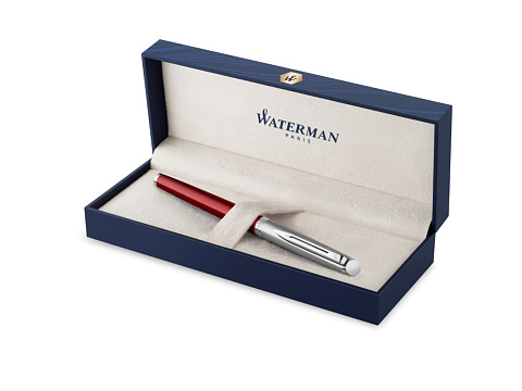 Перьевая ручка Waterman Hemisphere Entry Point Stainless Steel with Red Lacquer в подарочной упаковке - рис 2.