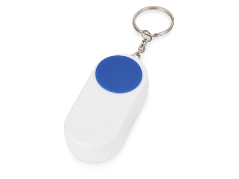Брелок-футляр для  таблеток Pill, белый/синий
