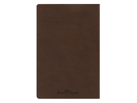 Ежедневник А5 недатированный Megapolis Velvet Flex, коричневый - рис 6.