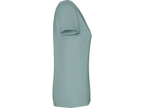 Футболка Fiyi женская, сине-зеленый выстиранный - рис 4.