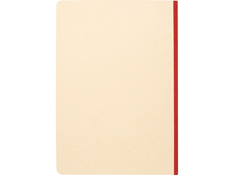 Блокнот из сахарного тростника и RPET А5 Liliana, натуральный/красный - рис 4.