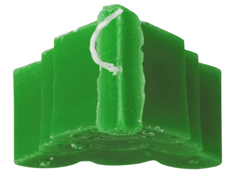 Свеча Елочка, зеленый - рис 4.