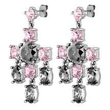 Серьги LEONORA SS GREY / VINTAGE ROSE Dyrberg Kern *450002