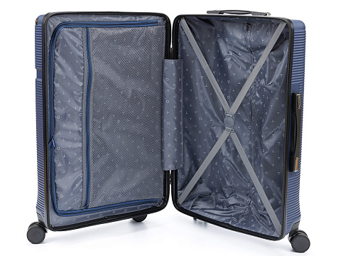 Чемодан TORBER ОНЕГА, синий, ABS-пластик, 69,5 х 46 х 26 см, 69 л - рис 3.