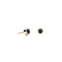 Пусеты Blue Topaz 5х2.5 Fiore Luna SWE125 BT G