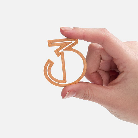 Подвеска Symbol, 3D-печать на заказ, цифра 3 - рис 3.