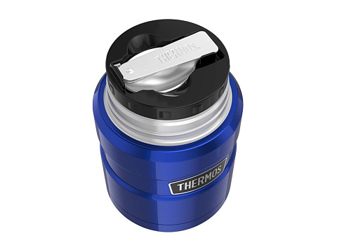 Термос из нерж. стали тм THERMOS SK3020-BL Food Jar 0.710L, синий - рис 3.