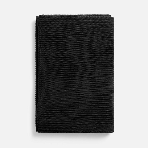 Шарф Nobilis Mono, черный - рис 4.