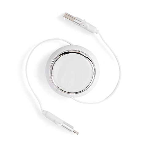Складной кабель с переходниками pocketCoil, белый - рис 7.