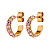 Серьги HEIDI SG LIGHT ROSE Dyrberg Kern 440166 - миниатюра