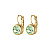 Серьги LOUISE SG LIGHT GREEN Dyrberg Kern 380100 - миниатюра