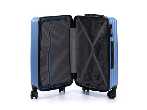 Чемодан TORBER ЛАМА, синий, ABS-пластик, 43 х 25,5 х 67 см, 62 л - рис 4.