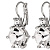 Серьги BEGONIA SS CRYSTAL Dyrberg Kern 460042 - миниатюра - рис 3.